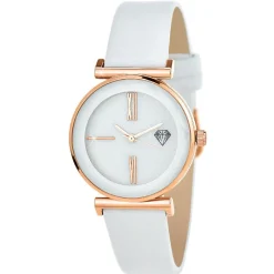 Montre femme MF476-BLANC - Bracelet Cuir Blanc