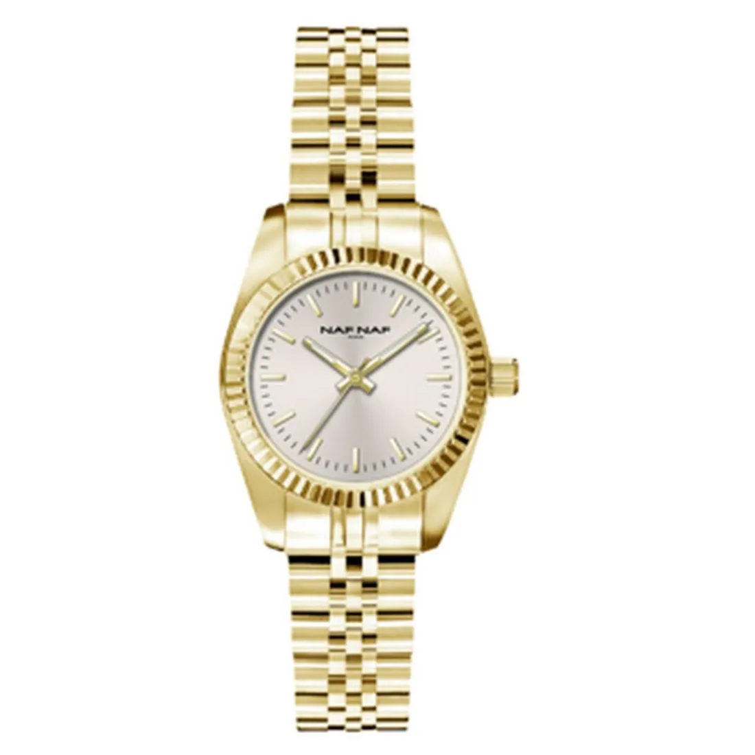 Montre Femme Naf Naf - NAFW1048 Bracelet Acier Doré