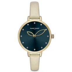 Montre Femme Naf Naf - NAFW1018 Bracelet Cuir Beige