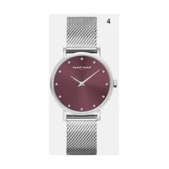 Montre Femme Naf Naf - NAFW1074 Bracelet Acier Argenté