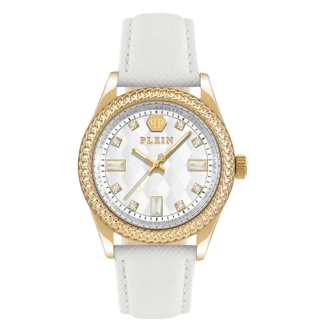 Montre Femme Philipp Plein Queen - PWCDA0324 Bracelet Cuir Blanc