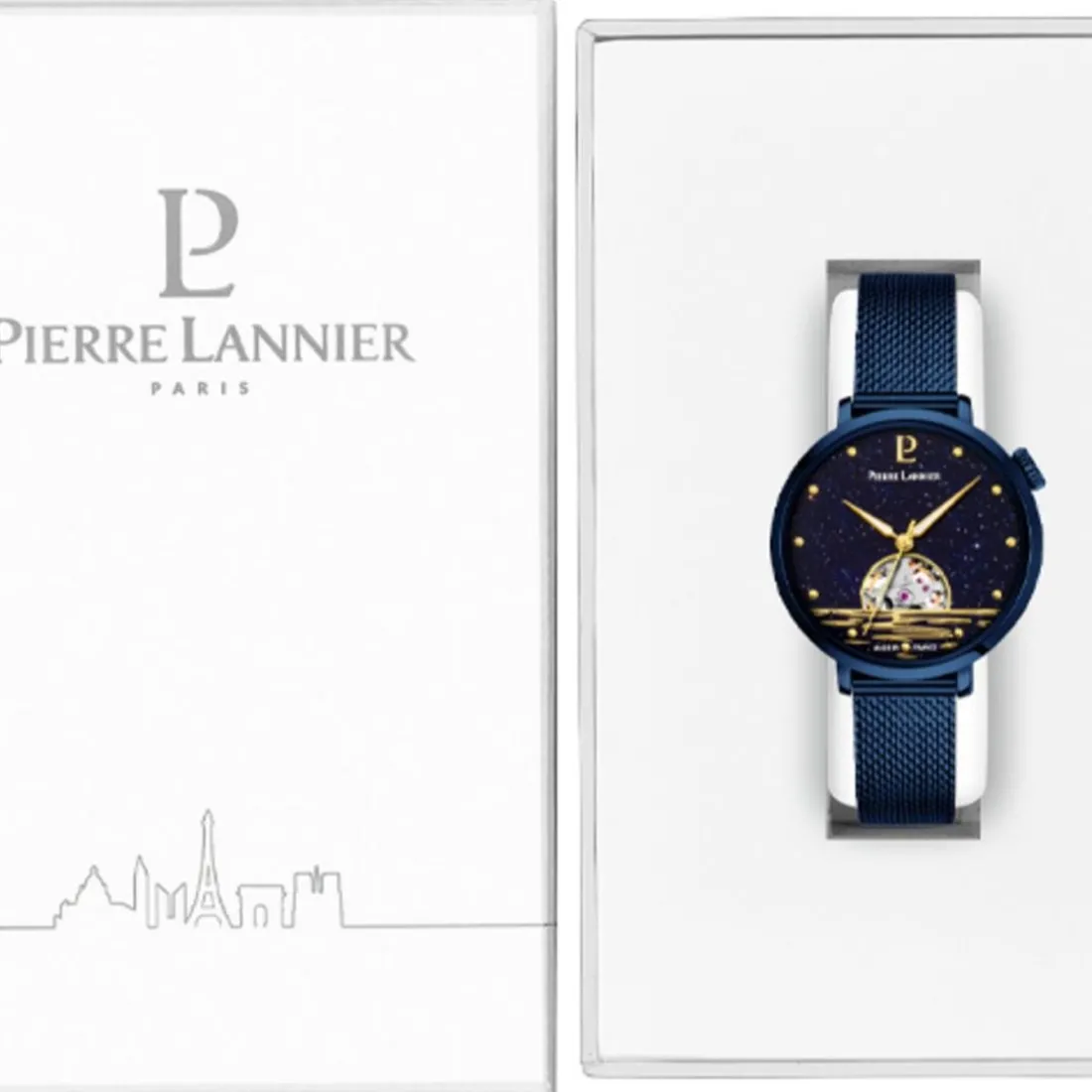 Montre Femme Pierre Lannier - 148H866 Australe Bracelet Acier Bleu