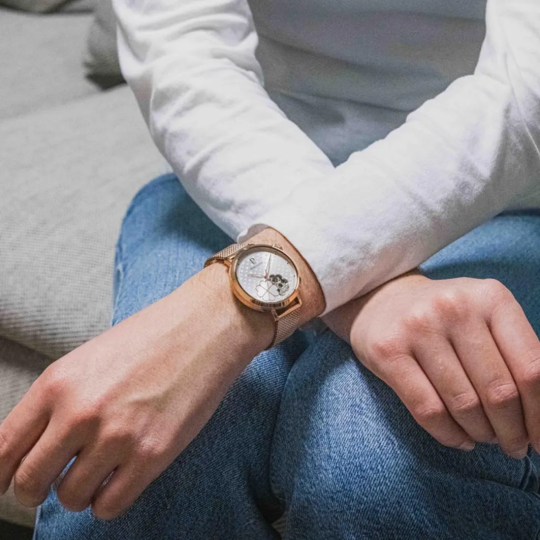 Montre Femme Pierre Lannier Esperance - 147K928 Bracelet Acier Doré rose