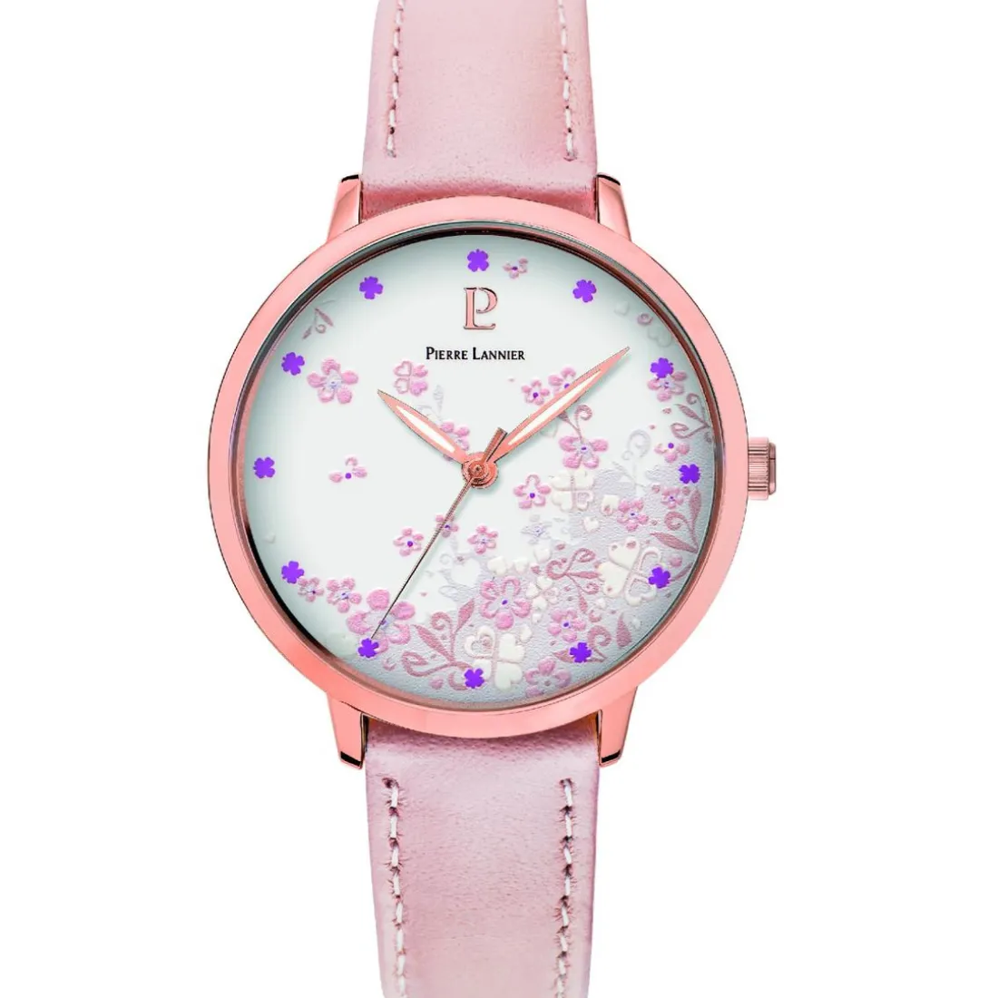 Montre Femme Pierre Lannier Tallia - 063G705 Bracelet Cuir Rose