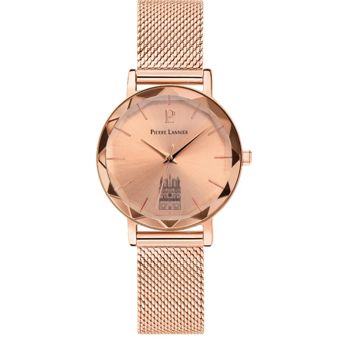 Montre Femme Pierre Lannier Coeur Battant - 099K958 Bracelet Acier Doré rose