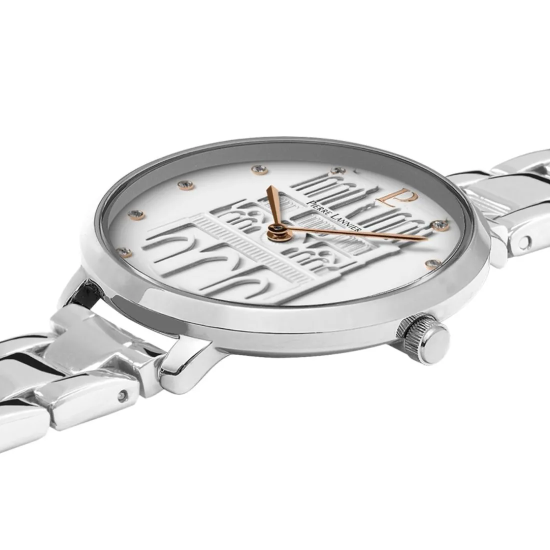 Montre Femme Pierre Lannier Coeur Battant - 096K601 Bracelet Acier Gris