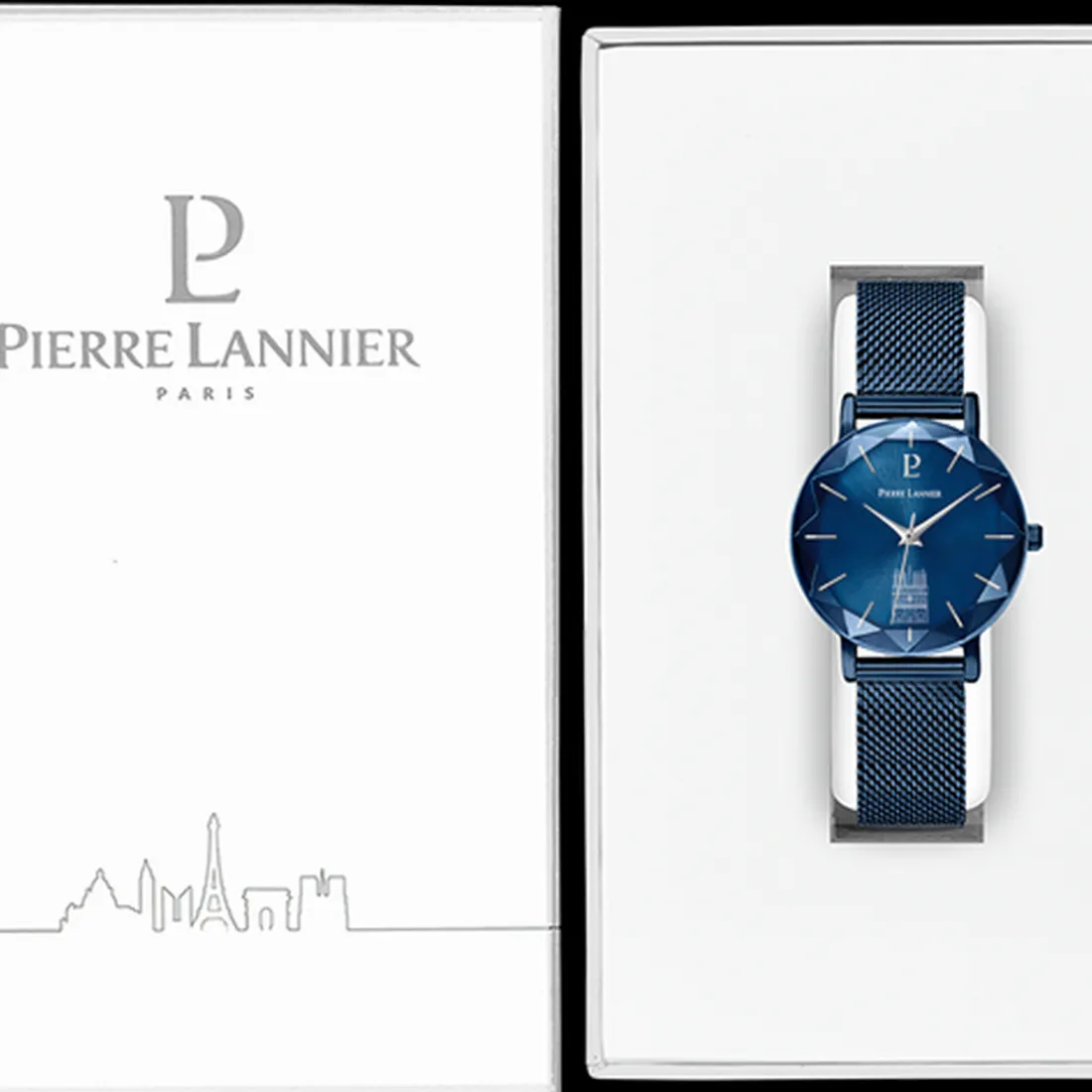 Montre Femme Pierre Lannier Coeur Battant - 099K869 Bracelet Acier Bleu