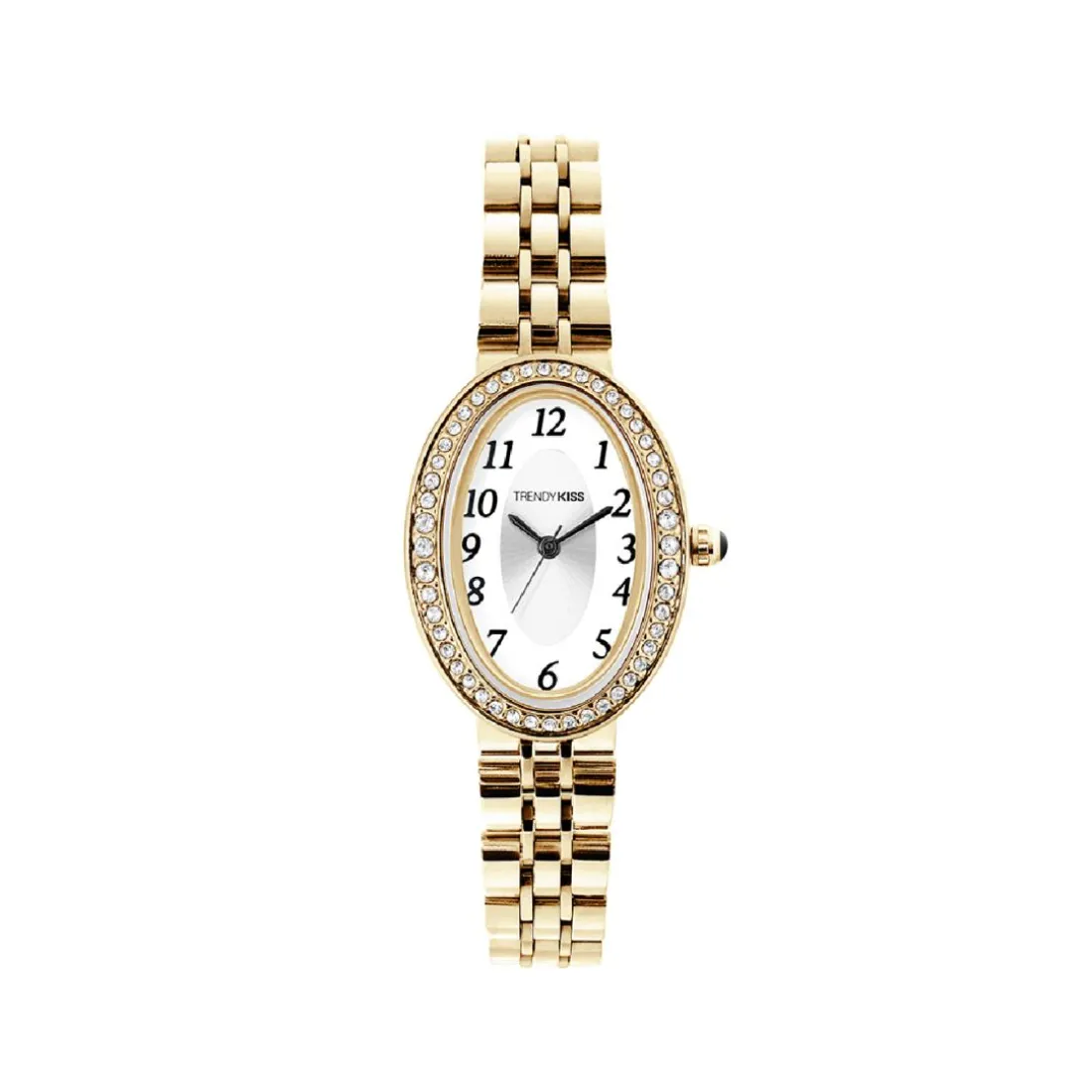 Montre Femme Trendy Kiss Marguerite - TM10175-02 Bracelet Acier Doré