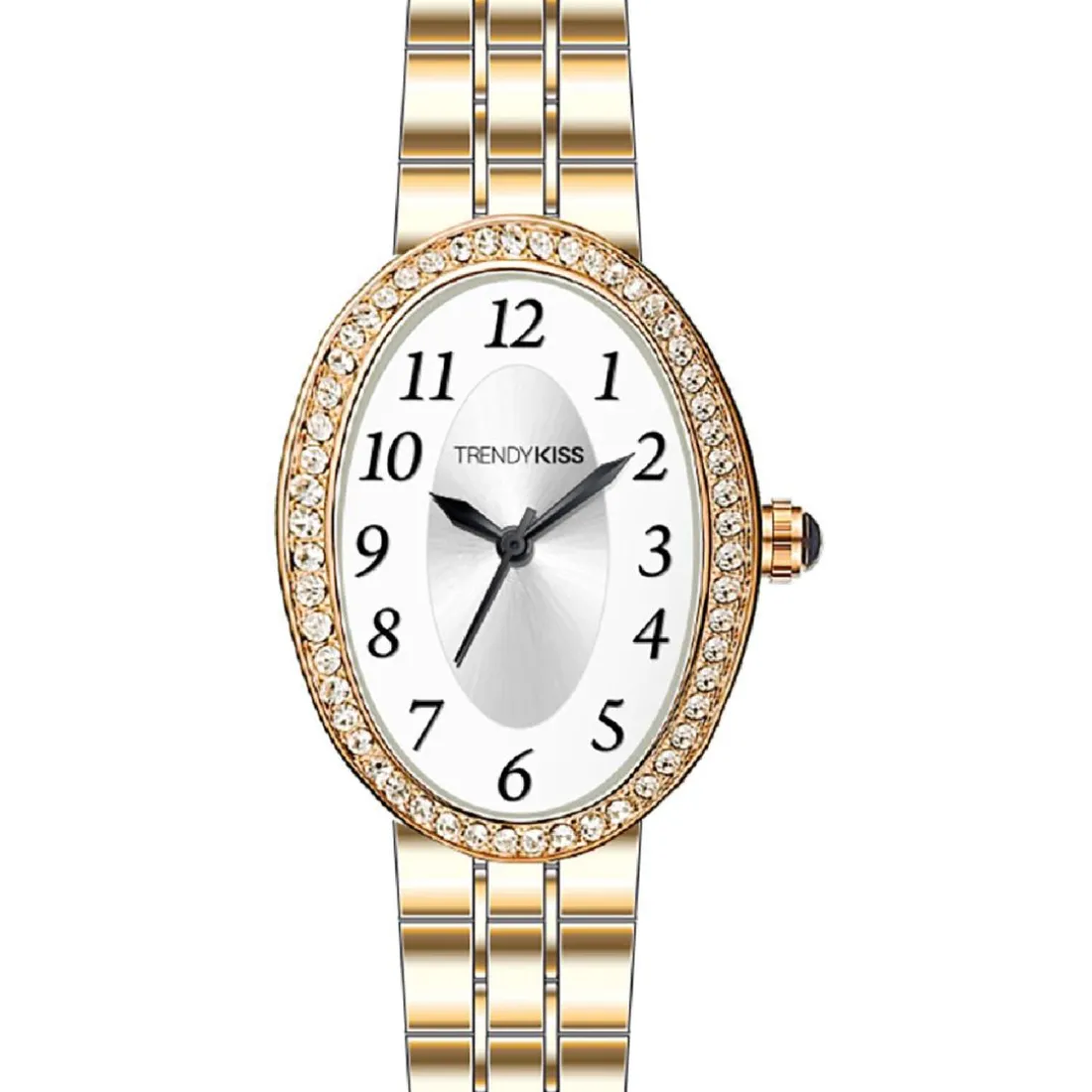 Montre Femme Trendy Kiss Marguerite - TM10175-02 Bracelet Acier Doré