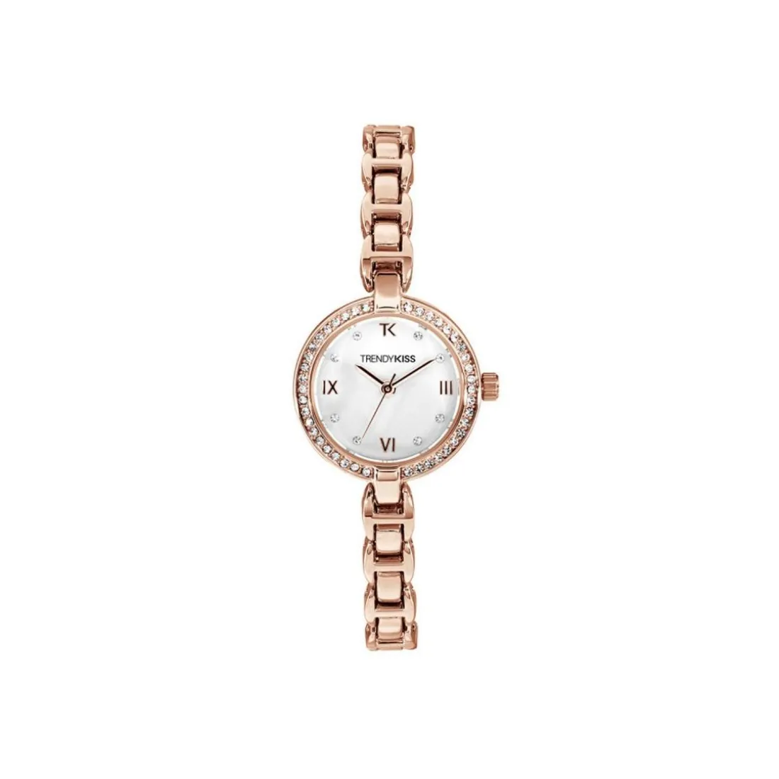 Montre Femme Trendy Kiss Angèle - TM10163-03 Bracelet Acier Doré rose