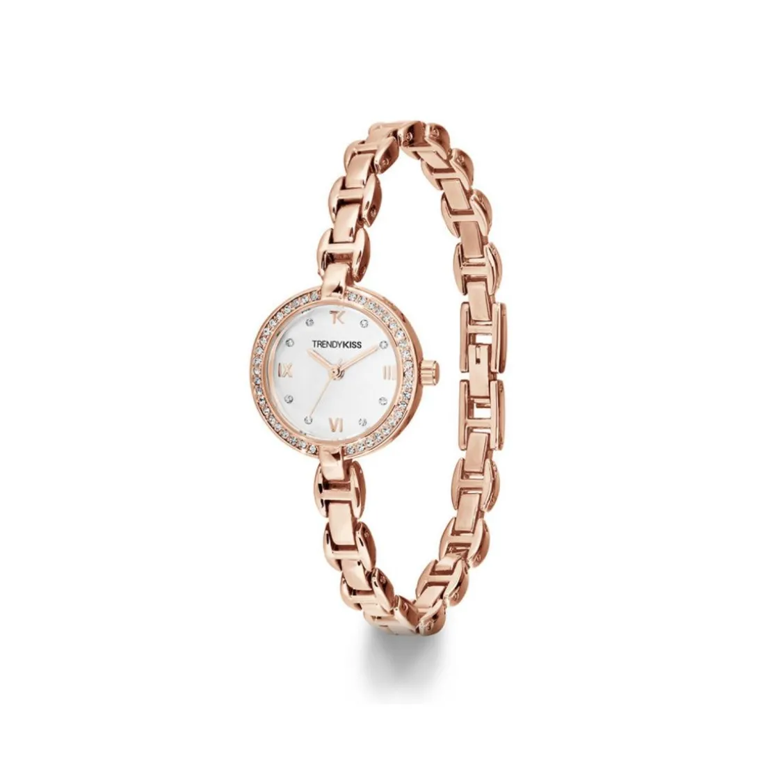 Montre Femme Trendy Kiss Angèle - TM10163-03 Bracelet Acier Doré rose