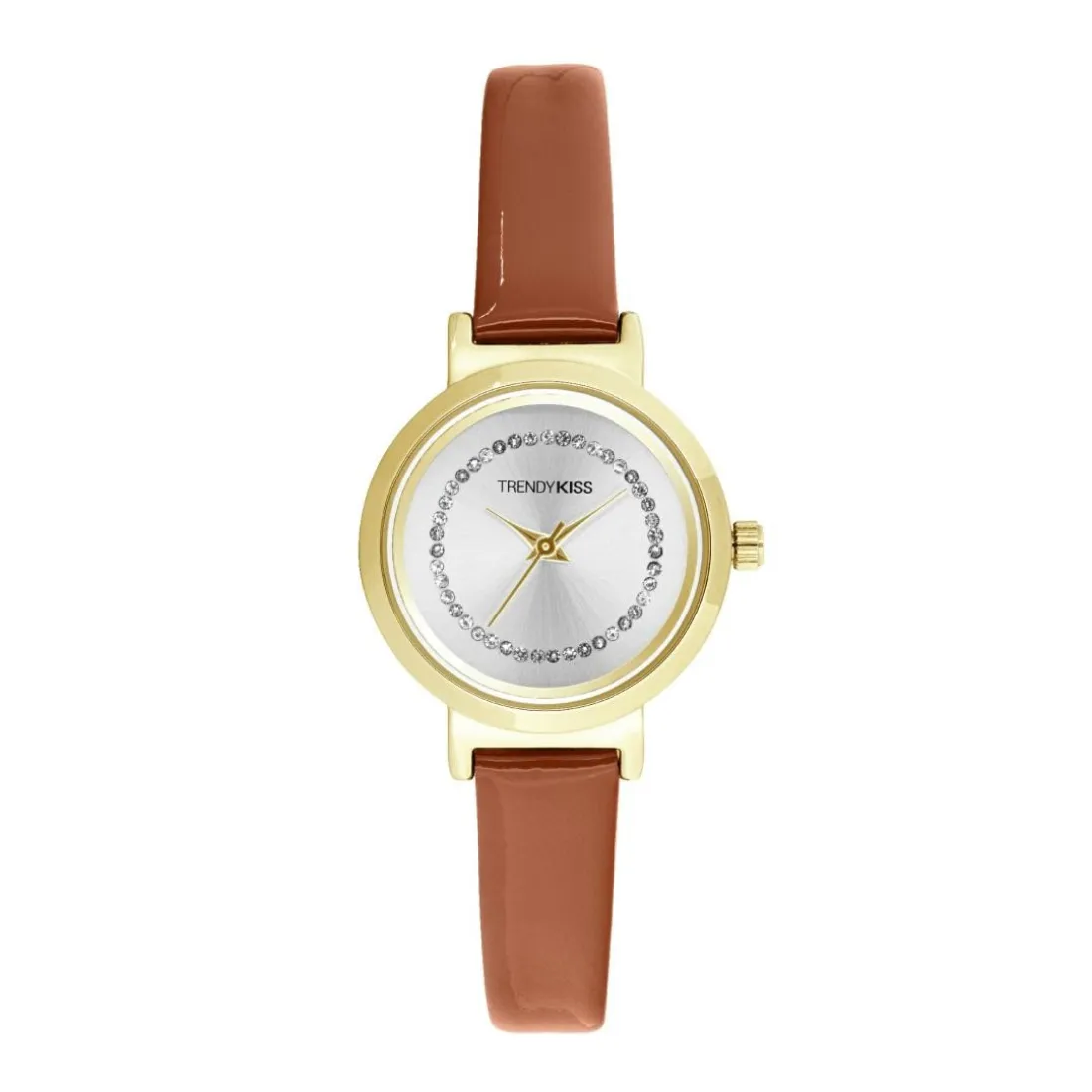 Montre Femme Trendy Kiss Justine - TC10174-02 Bracelet Cuir Marron