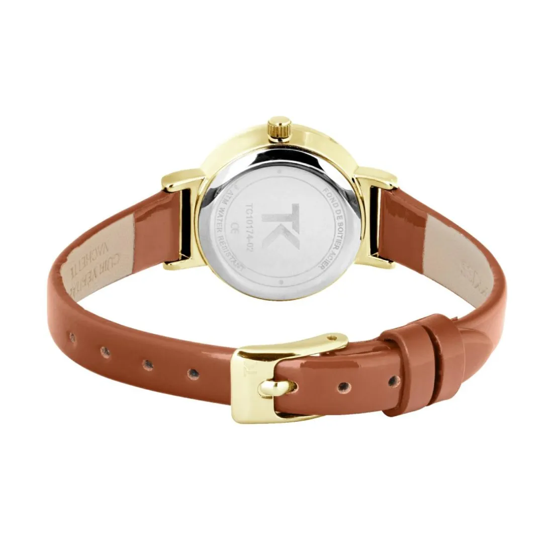 Montre Femme Trendy Kiss Justine - TC10174-02 Bracelet Cuir Marron