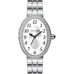 Montre Femme Trendy Kiss Marguerite - TM10175-01 Bracelet Acier Argent