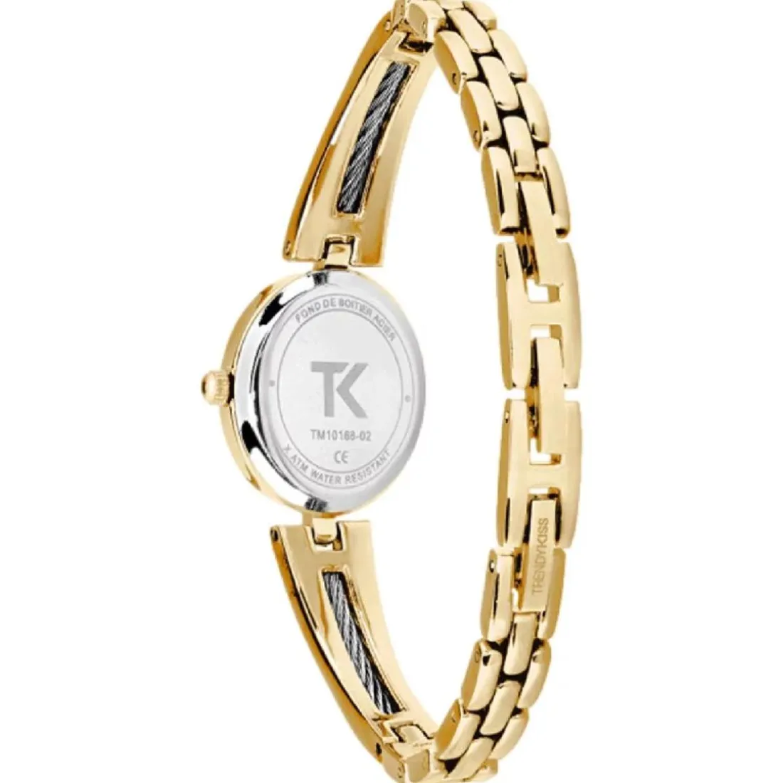 Montre Femme Trendy Kiss Odile - TM10168-02 Bracelet Acier Doré