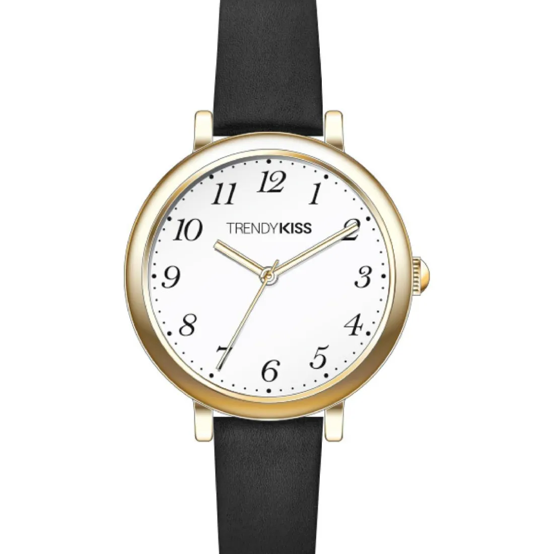 Montre Femme Trendy Kiss Erin - TC10166-01 Bracelet Cuir Noir