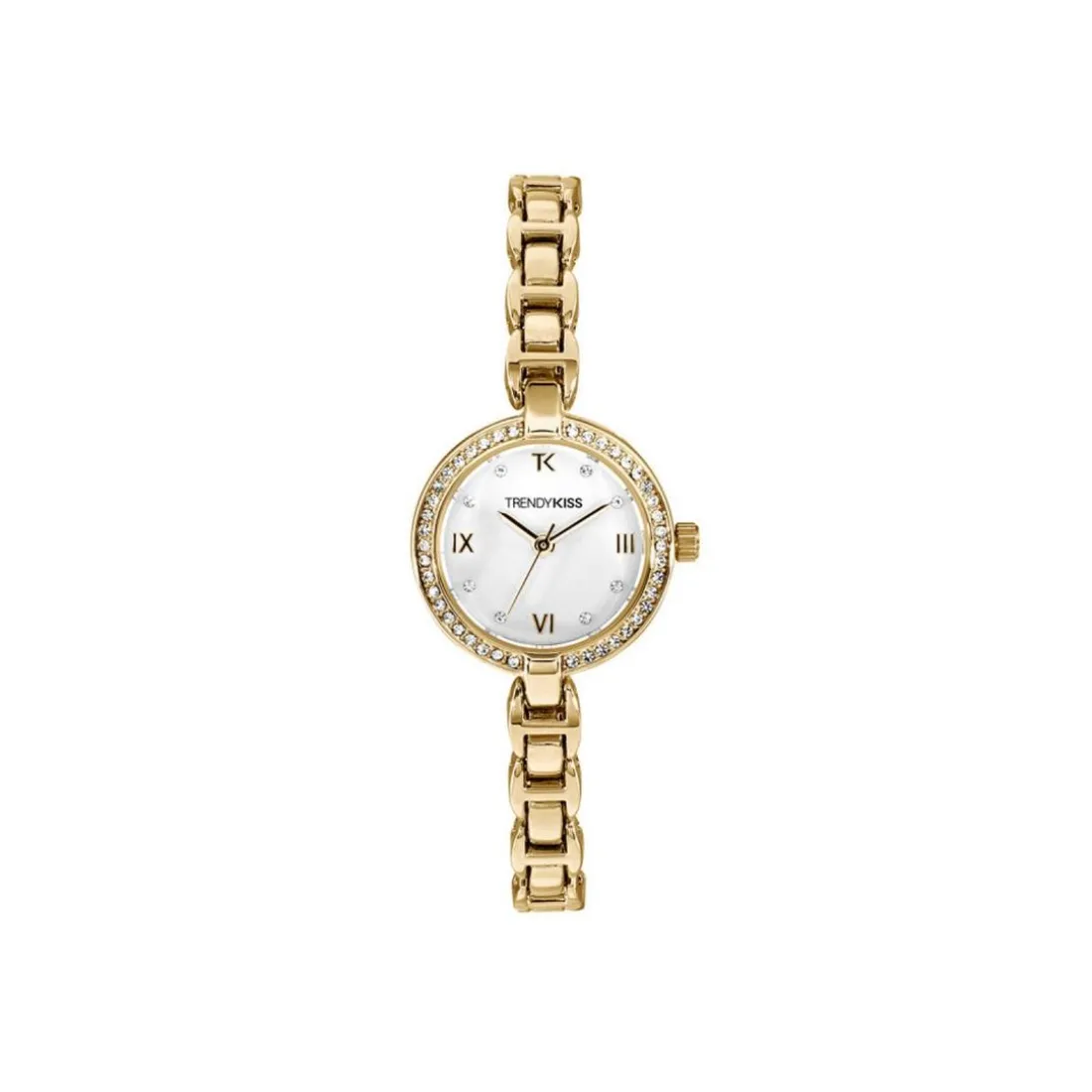 Montre Femme Trendy Kiss Angèle - TM10163-02 Bracelet Acier Doré