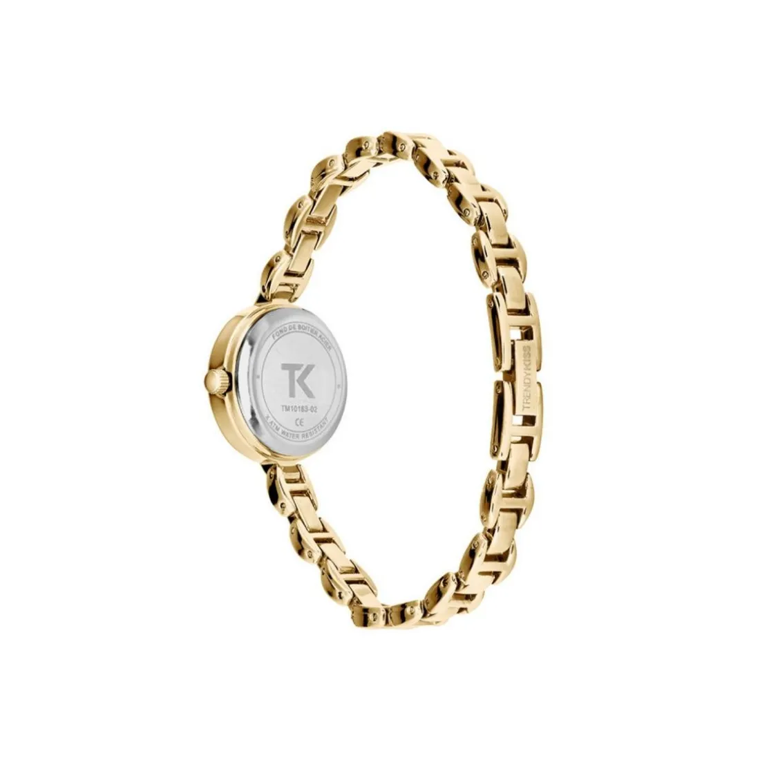 Montre Femme Trendy Kiss Angèle - TM10163-02 Bracelet Acier Doré