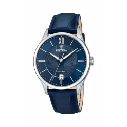 Montre Festina CLASSIQUE F20426-2 - Montre ACIER CADRAN BLEU CUIR BLEU Festina Montres