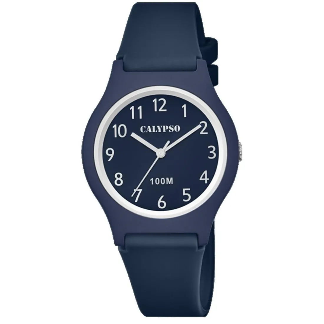 Montre Fille Bracelet Résine Bleu 3 AIGUILLES K5798-4