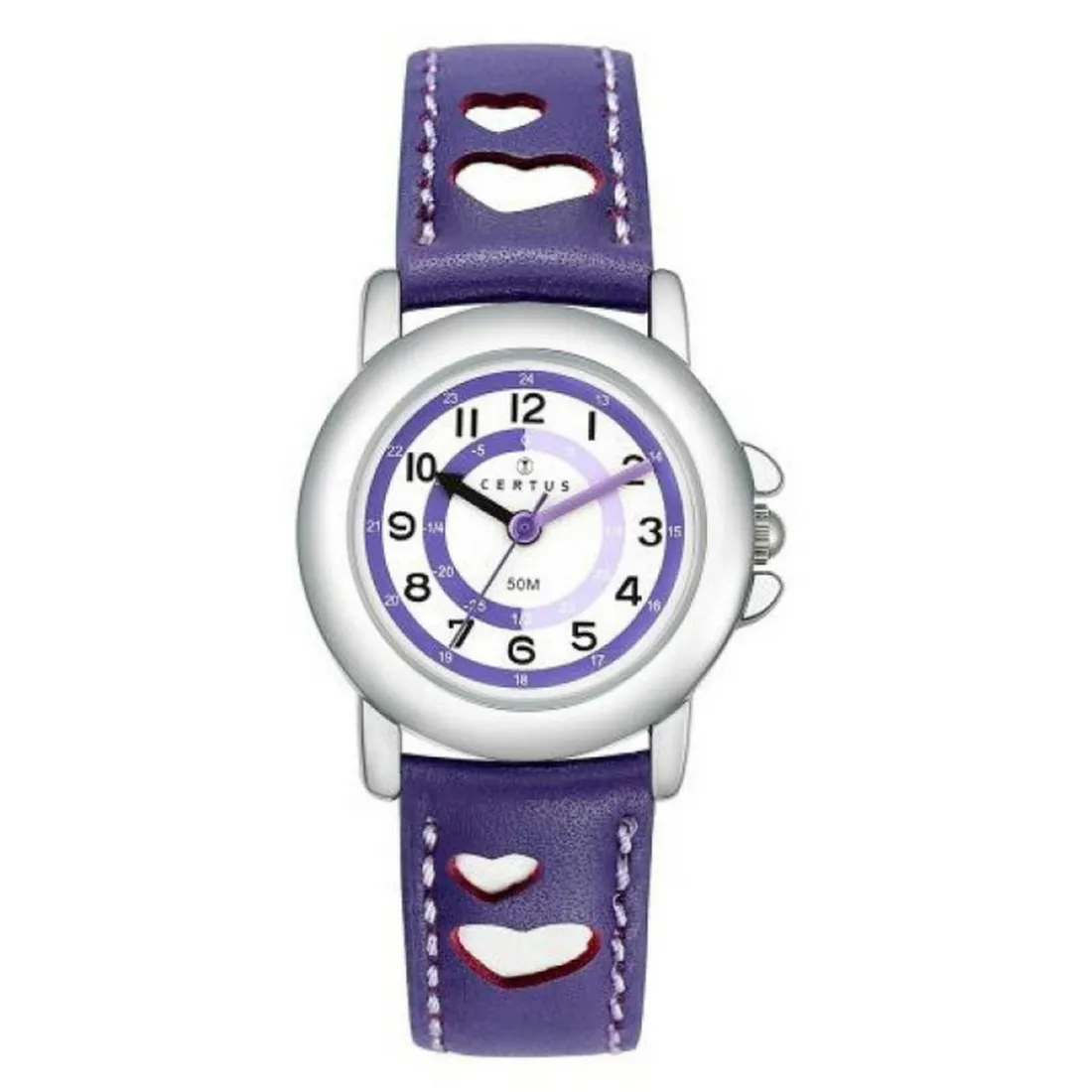 Montre Fille Certus 647452 - Bracelet Cuir Violet