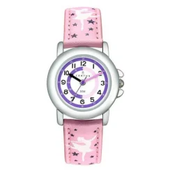 Montre Fille Certus 647615 - Bracelet Cuir Rose Motifs Danseuses