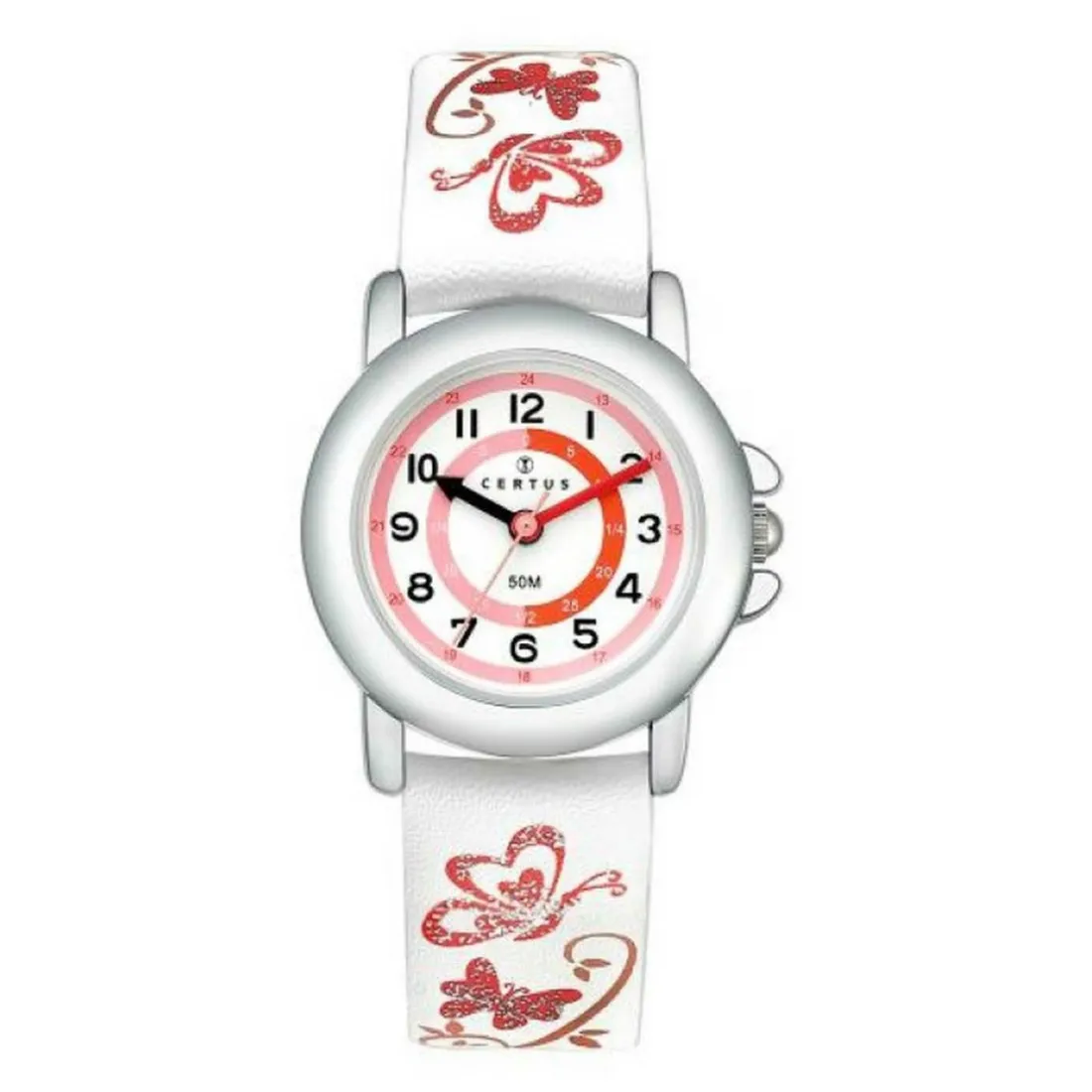 Montre Fille Certus 647545 - Bracelet Cuir Blanc