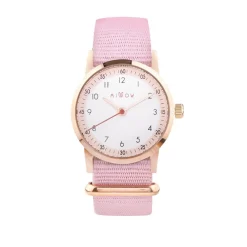 Montre fille Millow Paris Classique - MIL364 Bracelet Nylon Rose