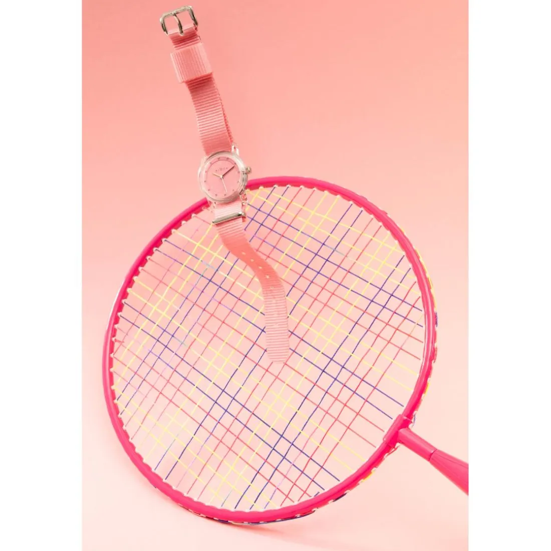 Montre fille Millow Paris Et'Tic - TRA003 Bracelet Nylon Rose