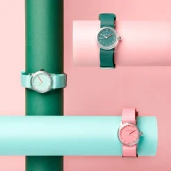 Montre fille Millow Paris Et'Tic - TRA003 Bracelet Nylon Rose