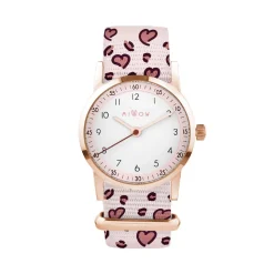 Montre fille Millow Paris Classique - MIL3112 Bracelet Nylon leopard