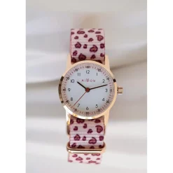 Montre fille Millow Paris Classique - MIL3112 Bracelet Nylon leopard