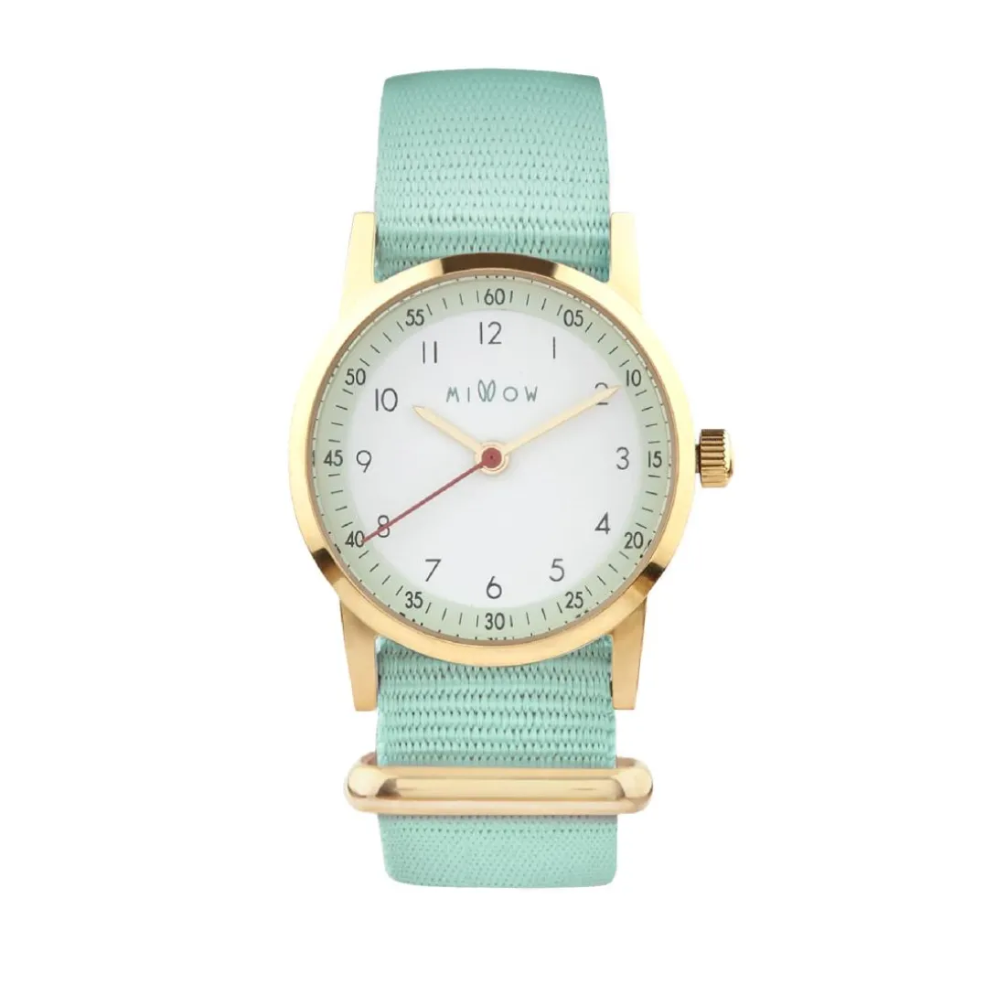 Montre fille Millow Paris Classique - MIL465 Bracelet Nylon Vert menthe