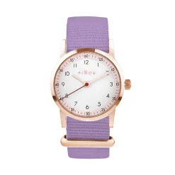 Montre fille Millow Paris Classique - MIL391 Bracelet Nylon Violet