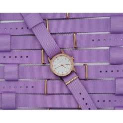 Montre fille Millow Paris Classique - MIL391 Bracelet Nylon Violet