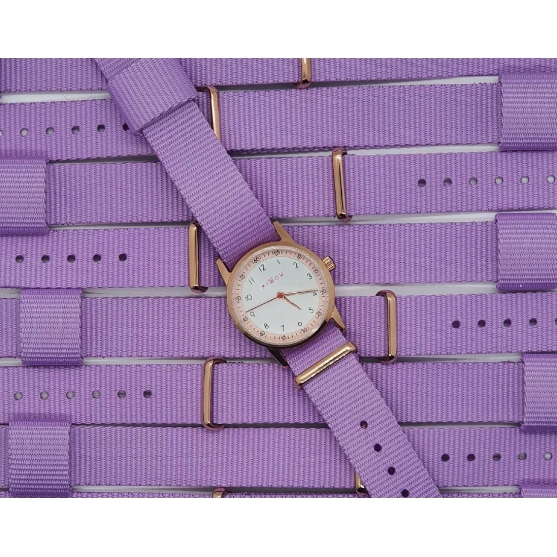 Montre fille Millow Paris Classique - MIL391 Bracelet Nylon Violet