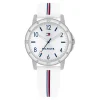 Montre fille Tommy Hilfiger Opportunity - 1720014 Bracelet Silicone Bleu