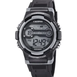 Montre Garçon Bracelet Résine Noir K5808-4