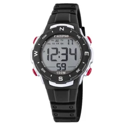 Montre Garçon Bracelet Résine Noir K5801-6