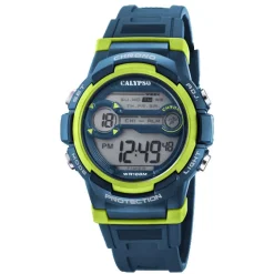 Montre Garçon Bracelet Résine Bleu K5808-3