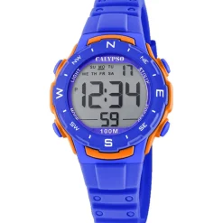 Montre Garçon Bracelet Résine Bleu K5801-3