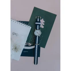 Montre garçon Millow Paris Classique - MIL269 Bracelet Nylon Bleu
