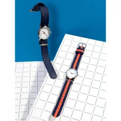 Montre garçon Millow Paris Classique - MIL161 Bracelet Nylon Rouge
