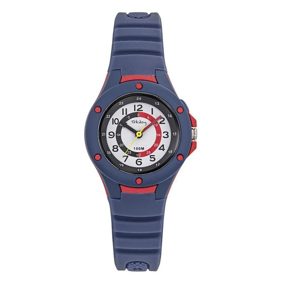 Montre garçon Tekday - 654890 Bracelet Résine Bleu