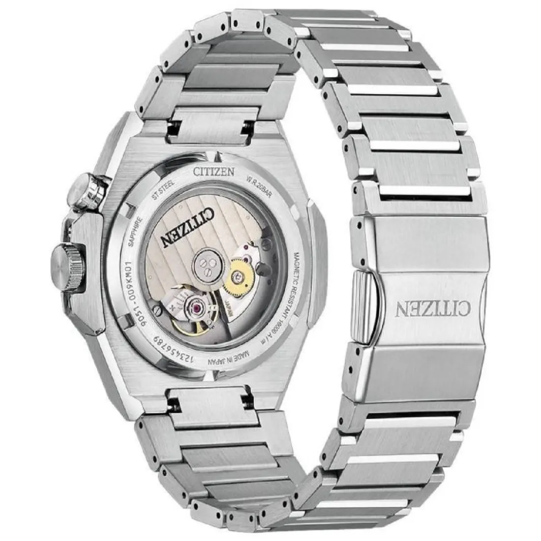 Montre Homme Citizen Series 8 Gmt - 890 Model Nb606058L - Bracelet Acier Argent