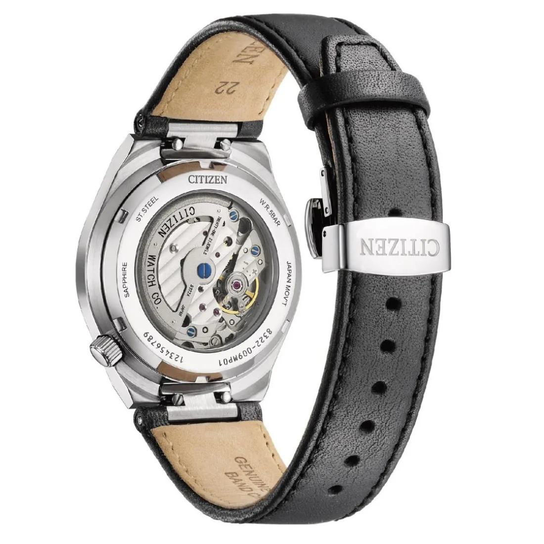 Montre Homme Citizen Tsuyosa Nk501001H - Bracelet Cuir Noir