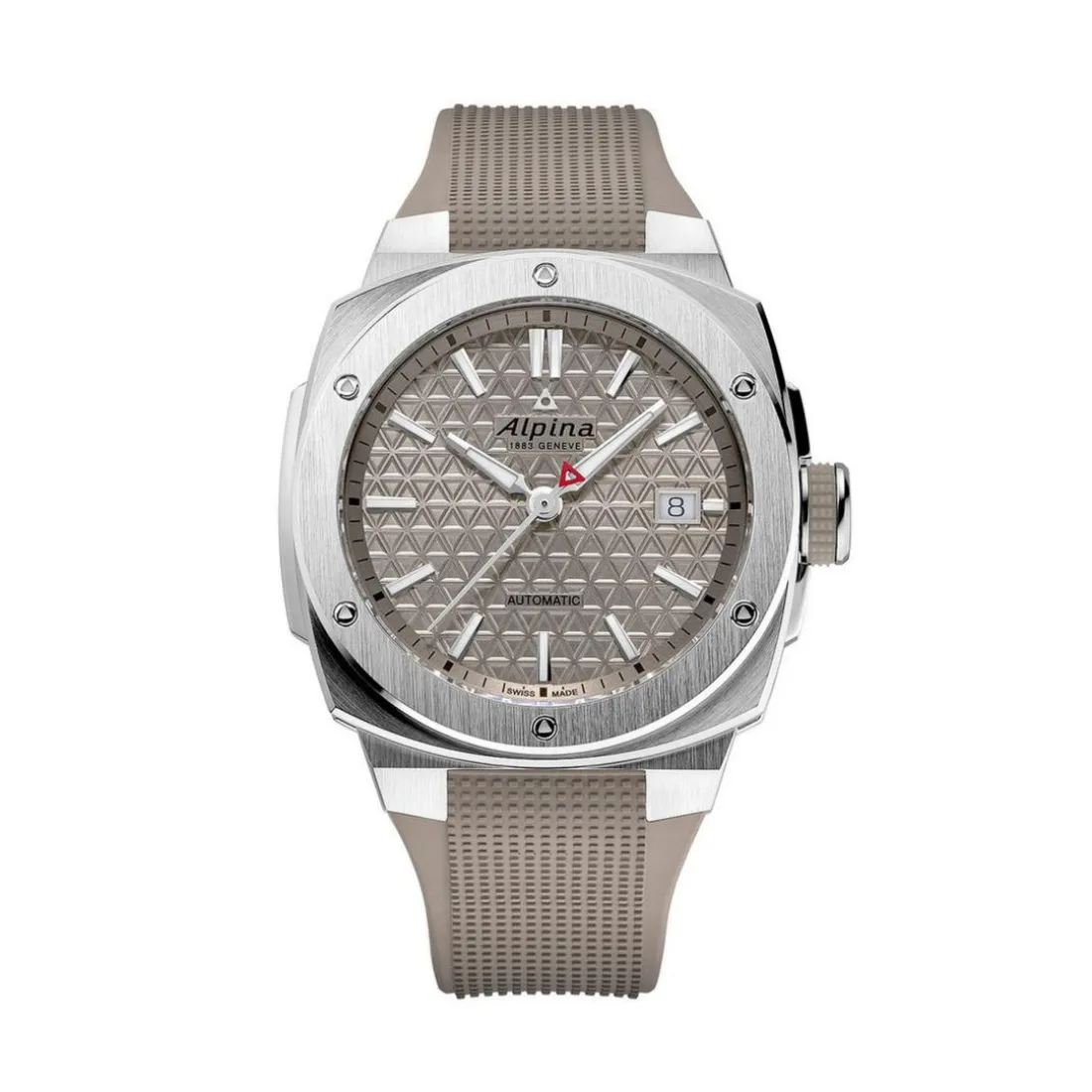 Montre Homme ALPINA Alpiner - AL-525BG3AE6 Bracelet Caoutchouc Beige