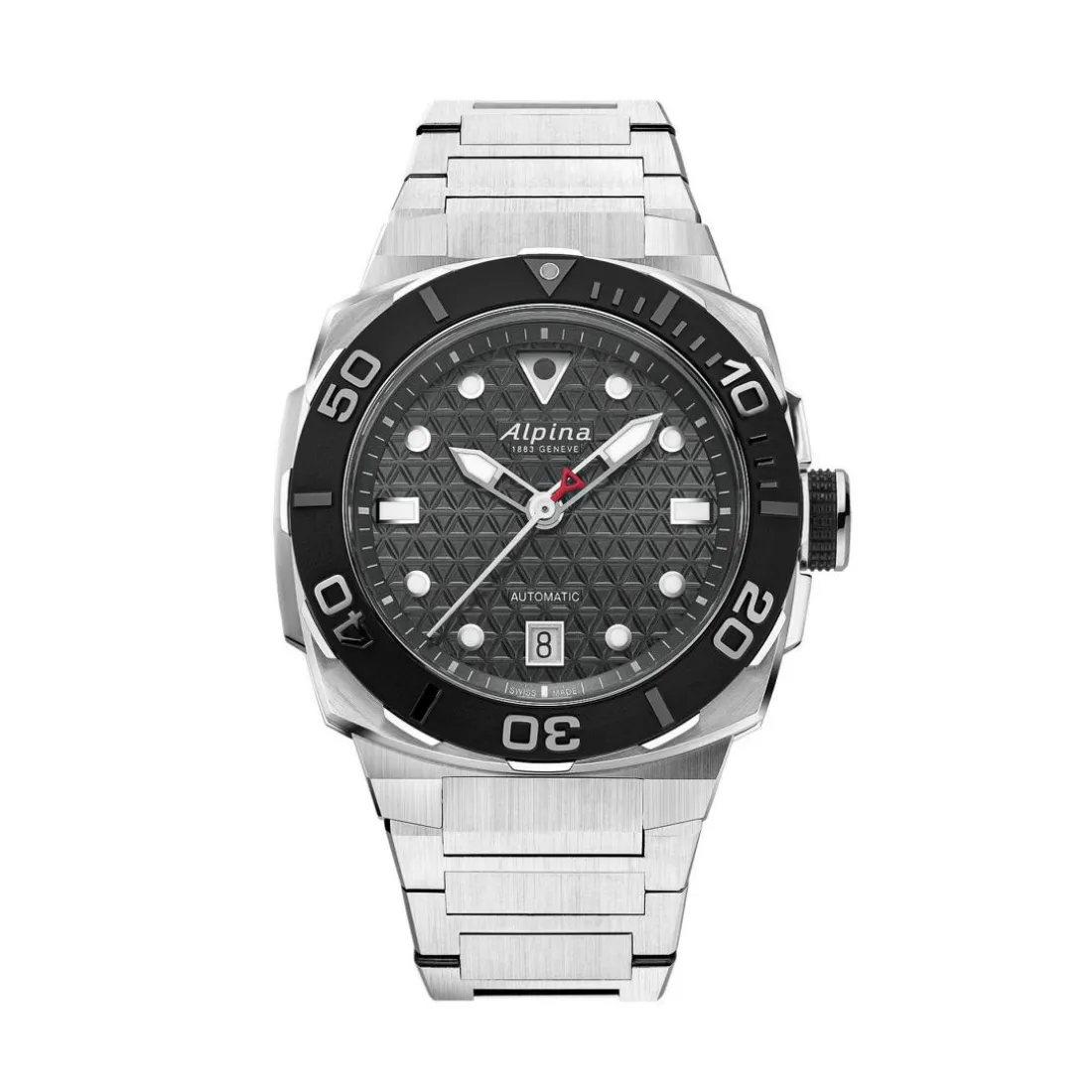 Montre Homme ALPINA Seastrong - AL-525G3VE6B Bracelet Acier Argent
