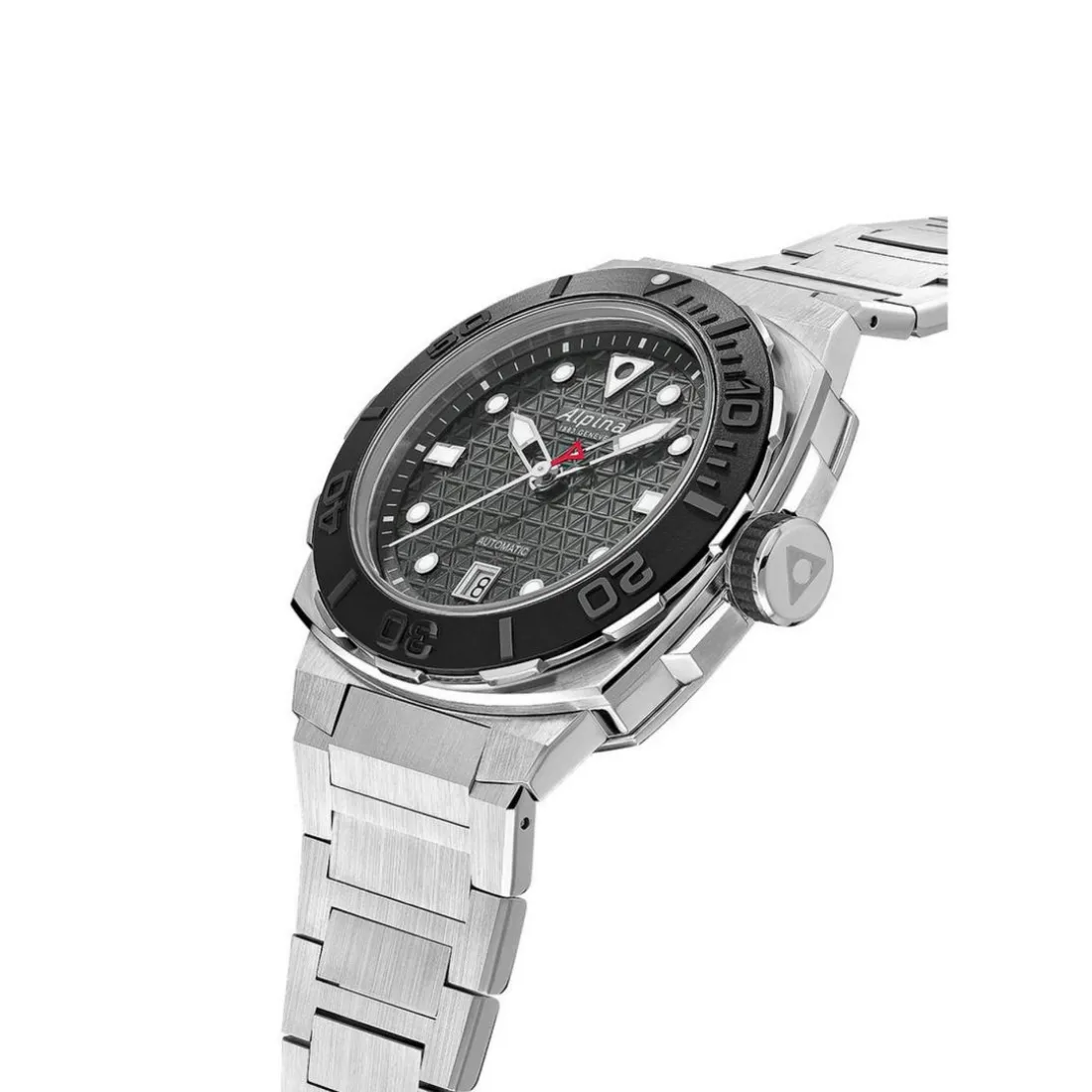 Montre Homme ALPINA Seastrong - AL-525G3VE6B Bracelet Acier Argent