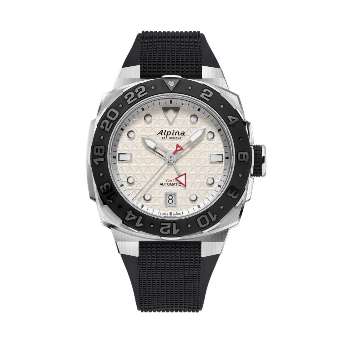 Montre Homme ALPINA Seastrong - AL-560LG3VE6 Bracelet Caoutchouc Noir